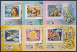 ** 1985 Halley-üstökös Sor Mi 1187-1192  + Fogazott és Vágott Blokksor Mi 358-363 - Sonstige & Ohne Zuordnung