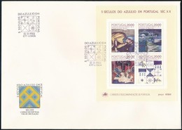 1985 Azulejo Csempe Blokk FDC-n Mi 49 - Sonstige & Ohne Zuordnung