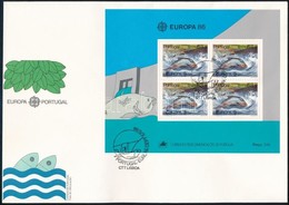 1986 Europa CEPT Természet- és Környezetvédelem Blokk FDC-n Mi 50 - Altri & Non Classificati