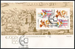 1986 Nemzetközi Bélyegkiállítás EUROPEX '86, Lisszabon Blokk FDC-n Mi 52 - Other & Unclassified