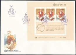 1985 Europa CEPT: Zene éve Blokk FDC-n Mi 6 - Sonstige & Ohne Zuordnung