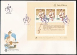 1985 Europa CEPT: Zene éve Blokk FDC-n Mi 6 - Sonstige & Ohne Zuordnung