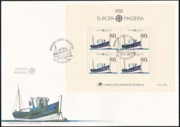 1988 Europa CEPT Közlekedési Eszközök Blokk FDC-n Mi 9 - Sonstige & Ohne Zuordnung