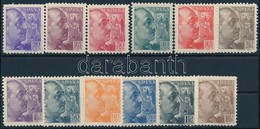 ** 1939/1953 Francisco Franco Sor Mi 841-857 C - Sonstige & Ohne Zuordnung