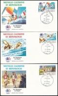 1984 Nyári Olimpia, Los Angeles Sor 3 Db FDC-n Mi 739-741 - Andere & Zonder Classificatie