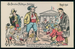 Art Fleury 44eme Georges Clemenceau Fouet Chiens De Cirque Caricature Politique France Carte Postale Cpa Année 1906 - Satirical