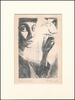 Nagy László (1925-1978): Szécsi Margit. Rézkarc, Papír, Utólagos Jelzéssel, Paszpartuban, 18×12 Cm - Altri & Non Classificati