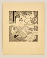 Franz Von Bayros (1866-1924): Tabaksdose. A Der Toilettentisch Mappából Klisé, Papír, Jelzés Nélkül, 14x12  Cm - Other & Unclassified