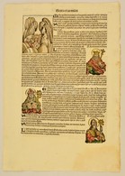 1493 A Hartmann Schedel Krónika Egy Lapja , Rajta VII. Henrik, Vilmos, Konrád Császárok, Lajos Francia Király, Ladimundu - Estampes & Gravures