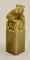 Nyulat ábrázoló Faragott Kő Kínai Pecsétnyomó / Chinese Seal Maker 12 Cm - Altri & Non Classificati