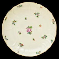 Herendi Eton Mintás Porcelán Tál, Kézzel Festett, Jelzett, Kopásnyomokkal, D: 27 Cm - Sonstige & Ohne Zuordnung