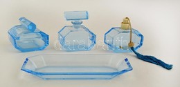 Üveg Piperekészlet, Formatervezett, 4 Db, Apró Lepattanásokkal, Különböző Méretben - Glass & Crystal