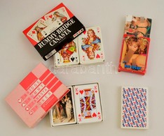 Kis Kártya Tétel: 6 Csomag Kártya: Bridzs, Pornó, Stb. - Andere & Zonder Classificatie
