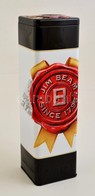 Jim Beam Kentucky Straight Bourbon Whiskey Dekoratív Fém Doboz, Jó állapotban, 29×8,5×8,5 Cm - Andere & Zonder Classificatie