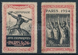 (*) 1924  2 Db Levélzáró A Párizsi Olimpiáról - Zonder Classificatie
