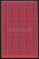 ** Kb 1930 Vörös Segély Adománybélyeg 50-es Teljes ív / Red Aid Charity Stamp, Complete Sheet Of 50 - Unclassified