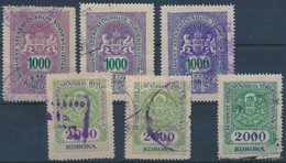 Budapest Székesfőváros 1925 6 Klf Okirati Illetékbélyeg (9.500) - Non Classificati