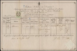 1856 Két Okmány 15kr CM Okmánybélyeggel - Zonder Classificatie