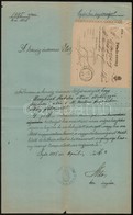 1895 Győri Kir. ügyészségi Okmány, Föladóvevénnyel - Unclassified