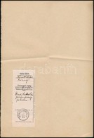 1898 Németjárfalu, Erdőkezelési Járulék Utalvány Szelvény Okmányon - Ohne Zuordnung