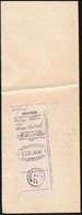1898 Mosonszolnok, Erdőkezelési Járulék Utalvány Szelvény Okmányon - Zonder Classificatie