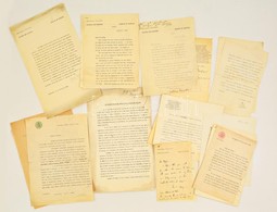 1927-1929 A Nemzetek Szövetsége Fejléces Levélpapírjára írt, Dr. Makay Pálnak Címzett Levelek, Többek Között Radisics El - Unclassified