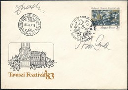 1983 Tavaszi Fesztivál FDC Szász Endre Grafikus, A Bélyeg Tervezőjének Aláírásával - Andere & Zonder Classificatie