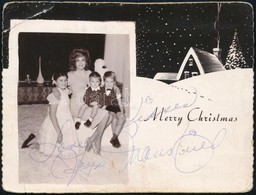 Jane Mansfeld (1933-1967) Amerikai Színésznő Aláírt Fotója / Autograph Signature Of American Actress 9x14 Cm - Other & Unclassified