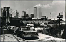 1983 Jankovszky György(1946-): New York, Brooklyn Híd, Feliratozva, Aláírt, Pecséttel Jelzett, 15×23,5 Cm - Altri & Non Classificati