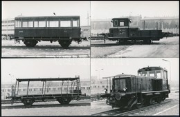 1973 Budapest, A Metró Vállat Speciális Járművei, 10 Db Vintage Fotó, Datált és Jelzett, 9x14 Cm - Andere & Zonder Classificatie
