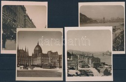 1906 4 Klf Fénykép Budapest Különböző Részeiről - Altri & Non Classificati