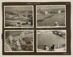 Cca 1948 Budapesti Képek: Bözsi Ponton Híd, Tabán, Lágymányos. 8 Db Fotó Kartonlapon  9x12 Cm - Andere & Zonder Classificatie