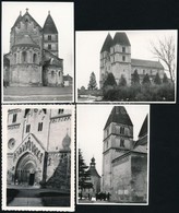 Cca 1960-1970 A Jáki Templom, 4 Db Fotó, 9×6 Cm - Andere & Zonder Classificatie
