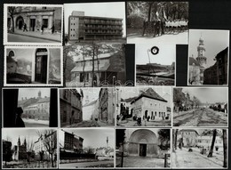 Cca 1960-1970 Sopron, Városképek, életképek, 15 Db Fotó, Feliratozva, 6×9 Cm - Altri & Non Classificati