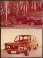 Cca 1975 Polski Fiat 125p Reklám Fotók, 2 Db, 11,5x16,5 Cm - Andere & Zonder Classificatie