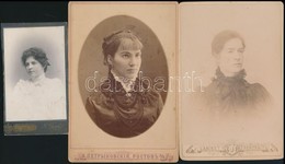 Cca 1880-1900 5 Db Orosz Keményhátú Fotó, 11×6,5 és 16×10 Cm - Andere & Zonder Classificatie