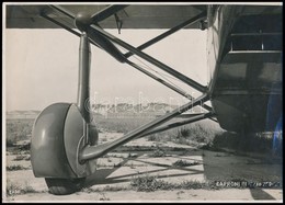 Cca 1920 Caproni Repülőgép Gyári Fotója, Hátoldalon Pecséttel Jelzett, Sarkain Törésnyomokkal, 17,5×12,5 Cm - Andere & Zonder Classificatie