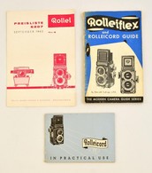 Cca 1930-1960 3 Db Rolleiflex Katalógus, Ismertető - Sonstige & Ohne Zuordnung