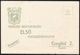 1920 Ceglédi Bortermelők Első Pinceszövetkezete, Reklám Prospektus, árjegyzékkel - Reclame