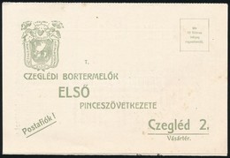 1920 Ceglédi Bortermelők Első Pinceszövetkezete, Reklám Prospektus, árjegyzékkel - Werbung