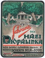 Cca 1918-1919 Schrank Féle Házi Diópálinka Italcímke, Klösz, Kitakart Címerrel és Felirattal Feltehetően A Károlyi Kormá - Advertising