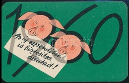 1960 Állami Biztosító Reklámos Kártyanaptár - Advertising