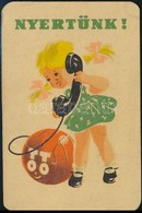 1957 Totó Reklámos Kártyanaptár - Pubblicitari