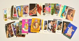 50 Db, Hölgyeket ábrázoló, Részben Erotikus Kártyanaptár 1970-80-as évekből. - Reclame
