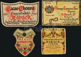 Cca 1930-1940 4 Db Zwack J. és Társai Exportra Gyártott Italcímke,7x6,5 és 7x11 Cm Közti Méretben - Reclame