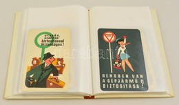 Cca 1960-1970 33 Db Reklámos Kártyanaptár Fényképalbumban - Pubblicitari