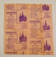 1930 Wenhardt Pál Bor- és Sörháza Budapest XI. Ital Csomagolópapír - Pubblicitari