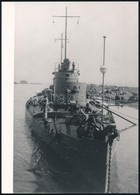 Cca 1912 A Bodrog Monitor, A Dunai Flottila Hajója, Az 1980-as években Eredeti Negatívról Előhívott Másolat, Hátoldalon  - Sonstige & Ohne Zuordnung