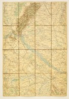 1905 Pozsony és Környékének Térképe, Vászontérkép, 38,5×56 Cm - Andere & Zonder Classificatie