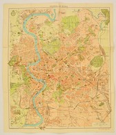 Cca 1930 Róma Térkép / Map Of Rome 40x40 Cm - Altri & Non Classificati